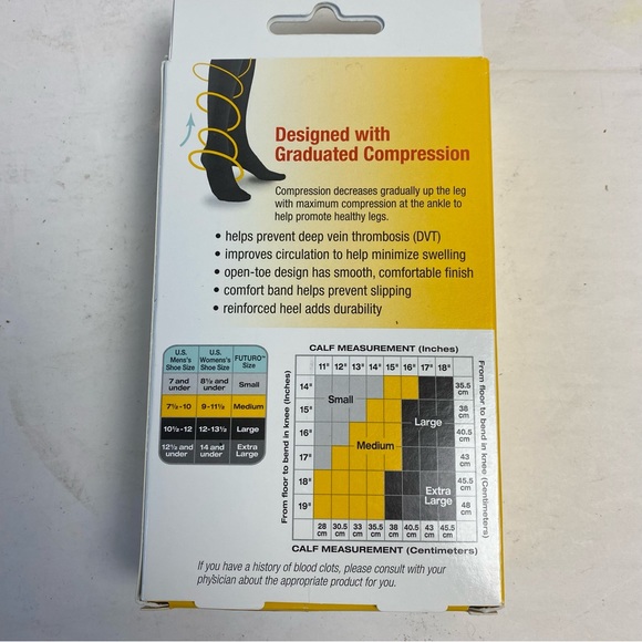 3M FUTURO Therapeutic Compression Knee Length Stocking Socks New XL - Picture 3 of 5